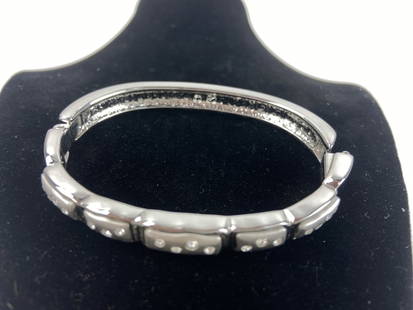 Swarovski Crystal Bracelet: 2.5 x 2". Marked Swarovski on clasp.