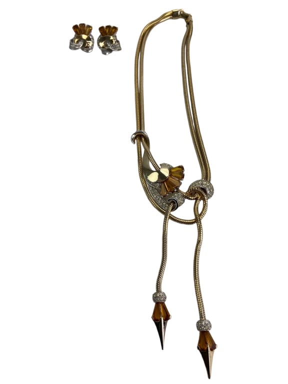 Signed Marcel Boucher Necklace & Earrings (1 of 5)