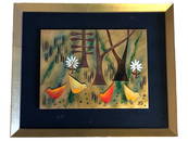 Mid-Century JUDITH DANER Enamel on Copper Plaque