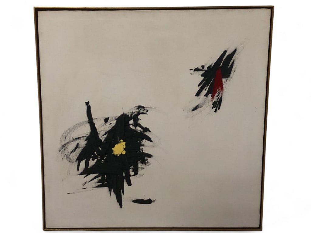 Large MCM Style Oil Painting on Canvas (1 of 4)