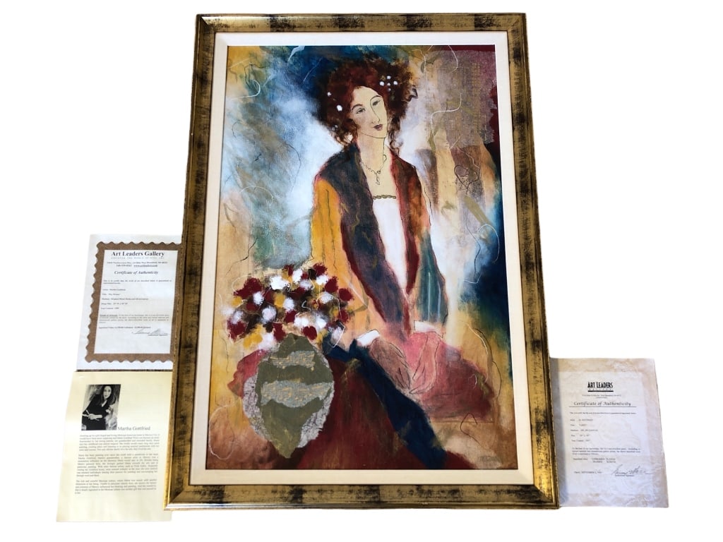 Martha Gottfried Oil & Mixed Media on Canvas (1 of 9)