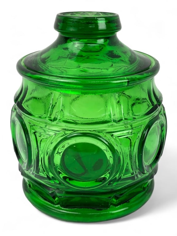 Vintage Wheaton Bullseye Panel & Dots Lidded Jar (1 of 8)