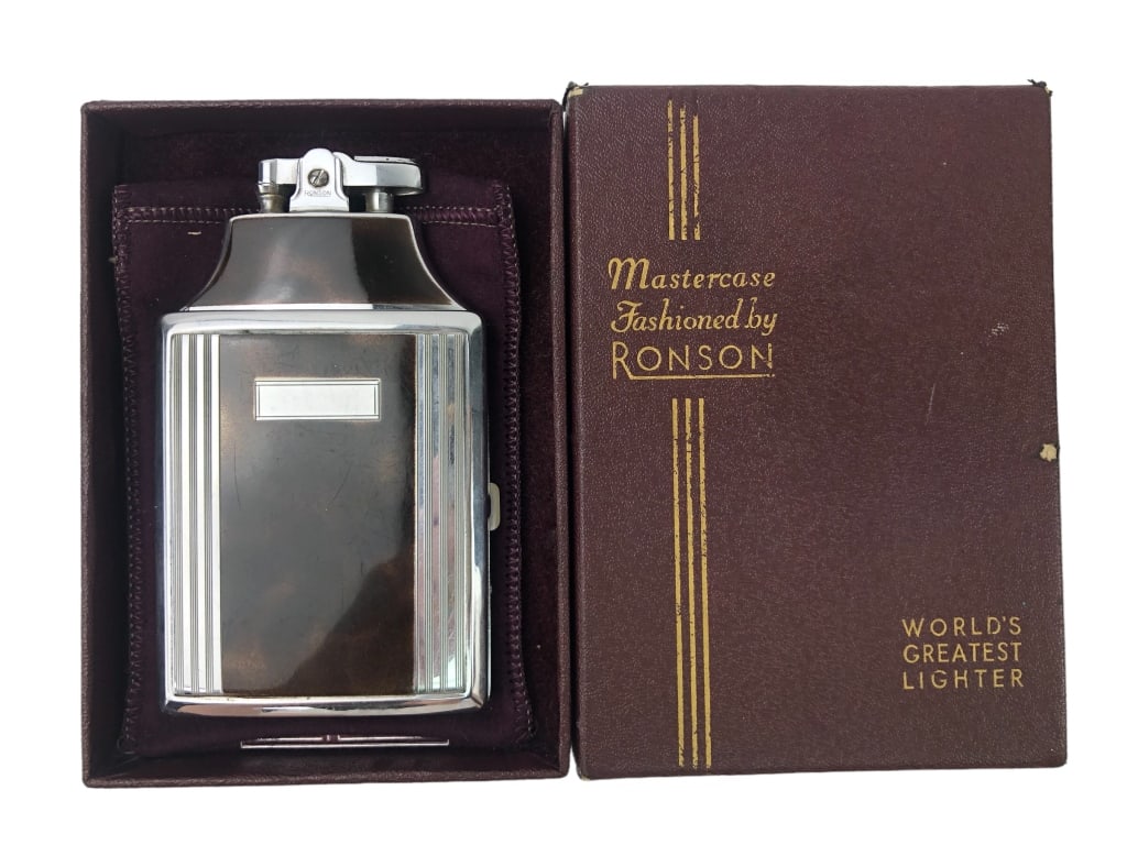 Vintage RONSON Mastercase Cigarette Case / Lighter (1 of 7)