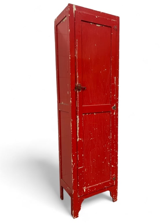Primitive Painted Wooden Cupboard (1 of 9)