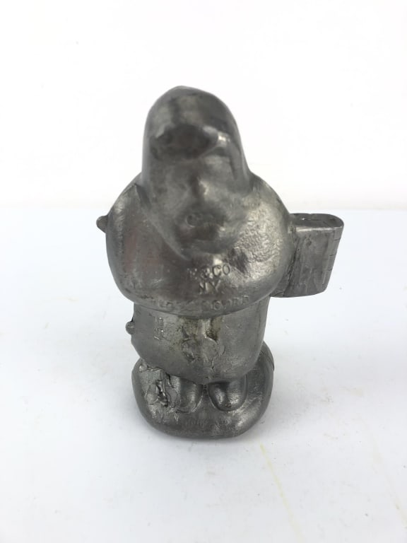 Vtg Santa/St. Nick Ice Cream Mold E&CO NY 991: 5,25" H. Stamped 1890. Cast metal, possibly pewter?