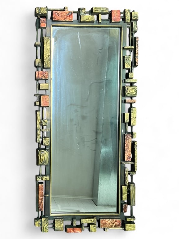 Brutalist Wall Mirror by Syroco (1 of 4)