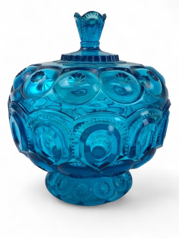 Vintage MCM L.E. Smith Moon & Stars Compote Candy (1 of 10)