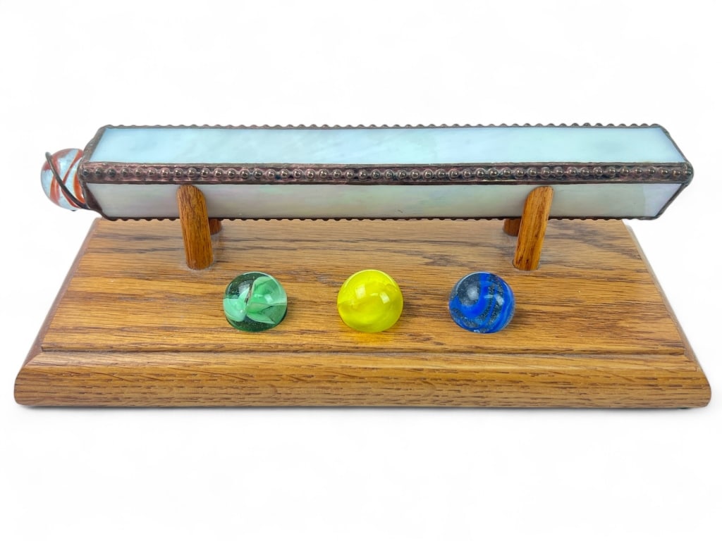 Vintage Handmade Stained Glass "Marble Scope" (1 of 10)
