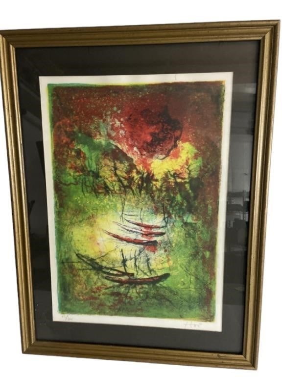Hoi Lebadang Pencil Signed Lithograph w COA (1 of 7)