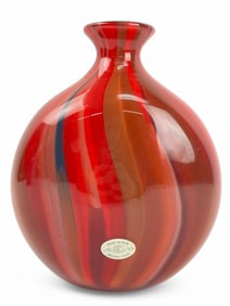 Seguso Viro Murano Limited Ed. 43/101 “Acceso” Vase