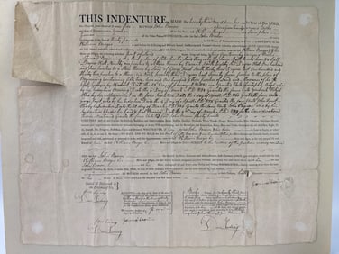 18th Century Pennsylvania Indenture Deed
