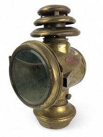 Antique automobile gas lamp - lenticulaire lens