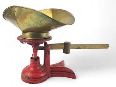 Antique Fairbanks 1lb Balance Scale w/Brass Scoop