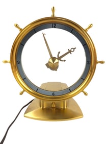 Vintage Jefferson Golden Helm Electric Clock