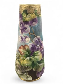 Vintage Nippon Handpainted Grape Vase