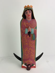 Signed Avelino Perez Munoz Oaxaca carved statute