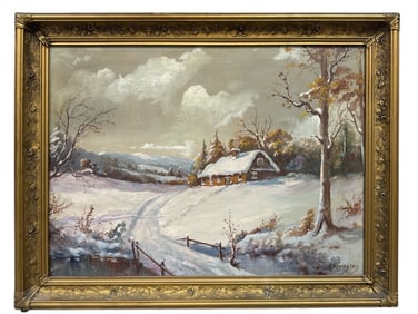 Harvey A. Brownson Oil Painting on Canvas
