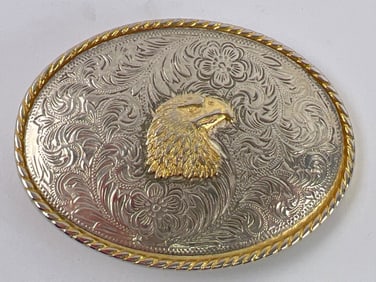 Vintage American Bald Eagle Belt Buckle