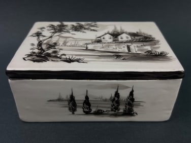 Hand-Painted Italian Ceramic Box