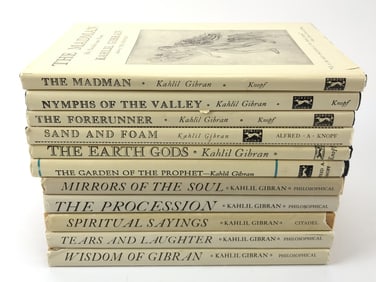 (11) Kahil Gibran HC Books w/Dust Jackets