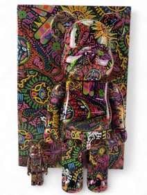 BE@RBRICK Japan Hide "Psychedlic Paisley" 100% to