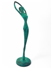 Vintage MCM Brass Ballerina Sculpture