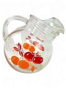 Vintage Anchor Hocking 1950s Tilted Ball Pitcher