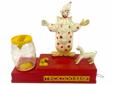 Vintage Trick Dog Plastic Bank
