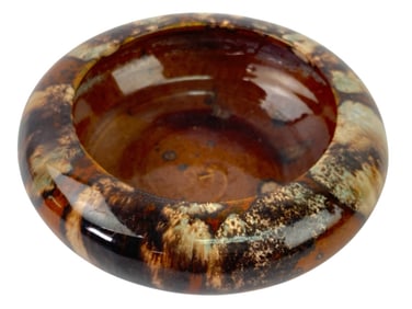 Brown Drip Glaze Ceramic Bowl