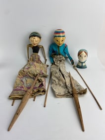 Hand Crafted Indonesian Rod Puppets