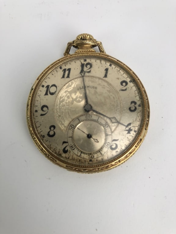 Illinois TimeKing Gold Pocket Watch 1925 (1 of 9)