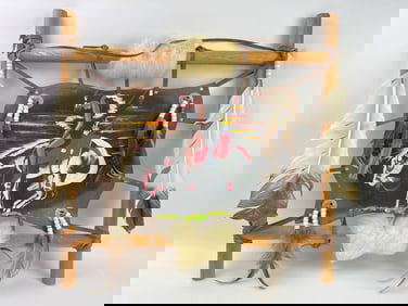 Native American Leather & Feather Art