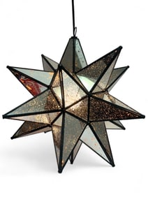 Mid-Century Moravian Star Chandelier