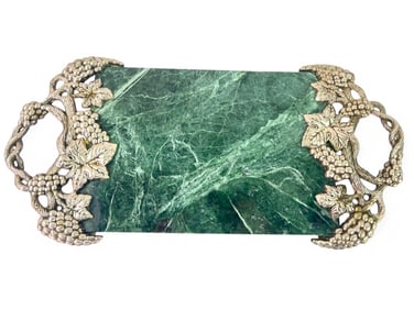Godinger Grapevine Green Marble Serving Tray
