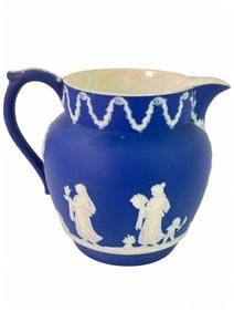Wedgwood Jasper Ware 5´´ Blue Pitcher