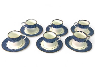 Rare Wedgwood Lynn Tea Cups & Saucers Set