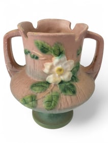 1940’s Roseville White Rose Trophy Vase