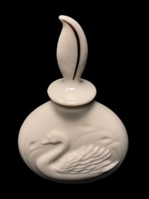 Lenox Swan Porcelain Perfume Bottle