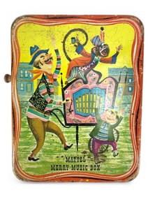 Mattel Merry Music Box Tin Wind-Up Toy