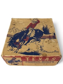 Texas Cowboy Boots Kit In Box 1950’S