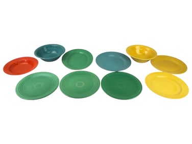 Lot Of Fiesta & Harlequin Plates And Bowls