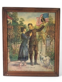 “Duty Calls?? WW1 1917 Framed Print