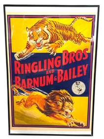 Circa 1970s Ringling Bros Barnum & Bailey Poster