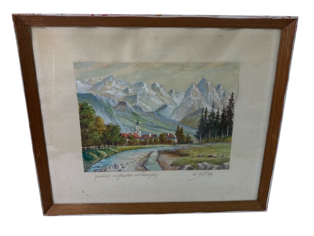 Original Signed E. Wust 1949 Artwork (1 of 6)