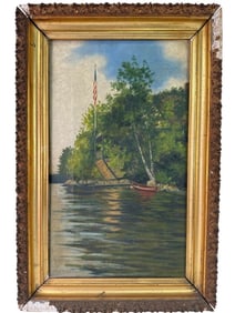 Original Oil On Canvas With Gold Frame