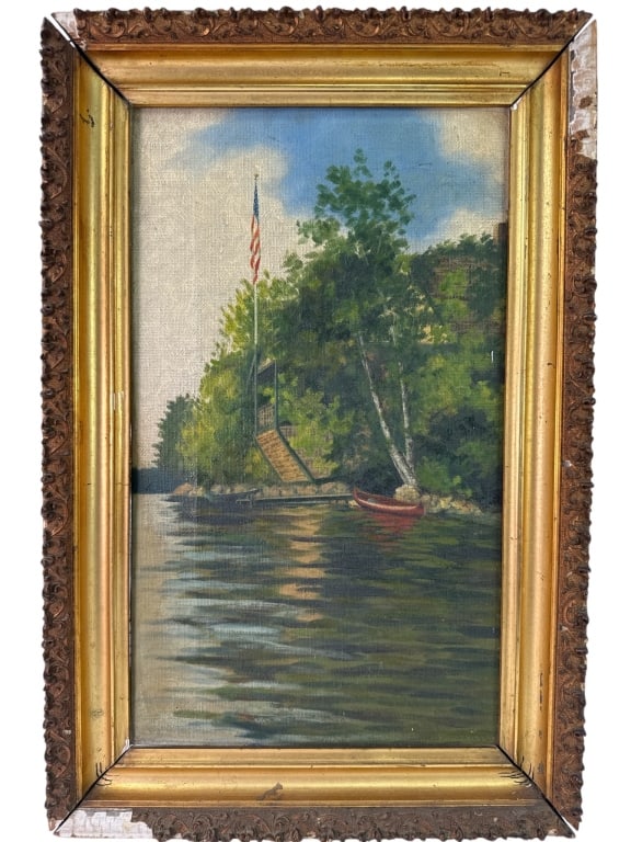 Original Oil On Canvas With Gold Frame (1 of 5)