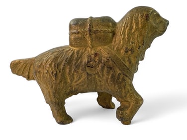 Antique Cast Iron Dog Bank