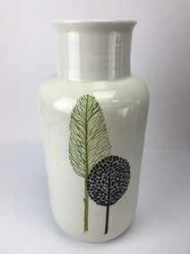 Raymor Pottery Vase With Tree Motif