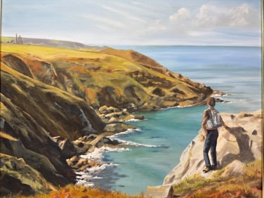 Keith Retallick Painting On Artist Board