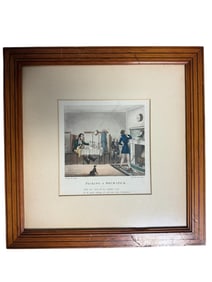 Picking A Drum-Stick Engraved Print